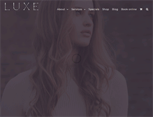 Tablet Screenshot of luxeconceptsalon.com.au
